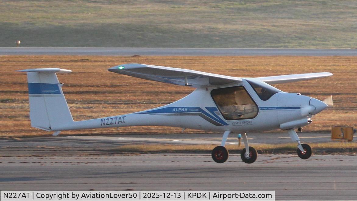 N227AT, 2023 Pipistrel Alpha Trainer C/N 1227 AT 912 LSA, Alpha Trainer, w/ me at the controls on my solo cross-country. Photo courtesy of my mom