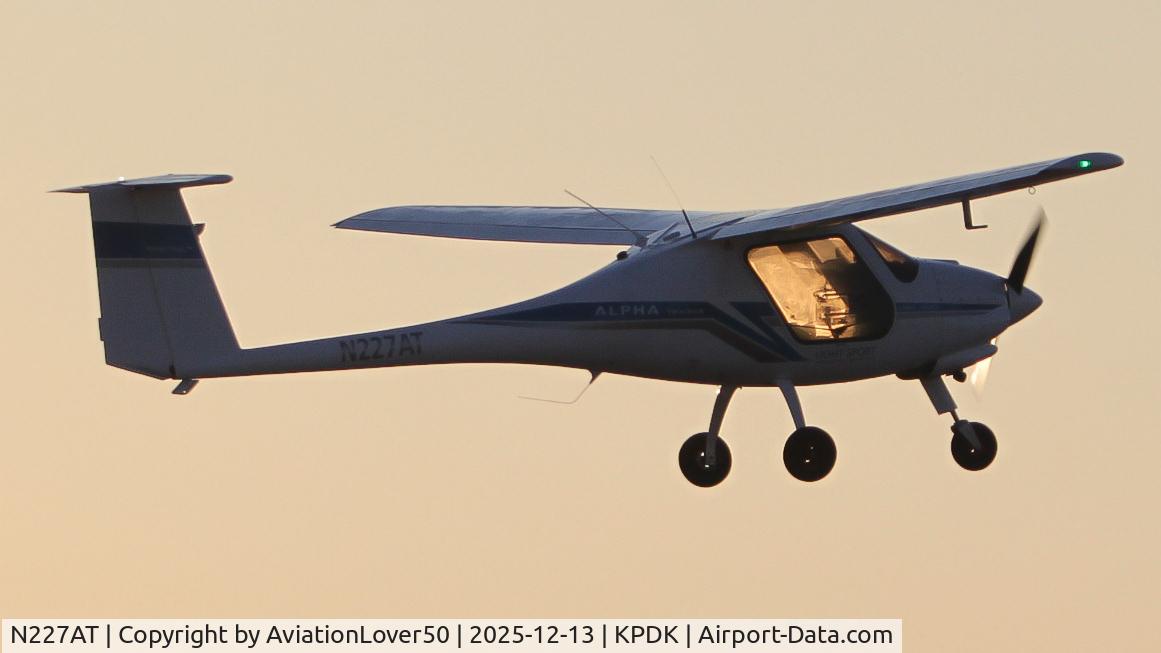 N227AT, 2023 Pipistrel Alpha Trainer C/N 1227 AT 912 LSA, Alpha Trainer, w/ me at the controls on my solo cross-country. Photo courtesy of my mom