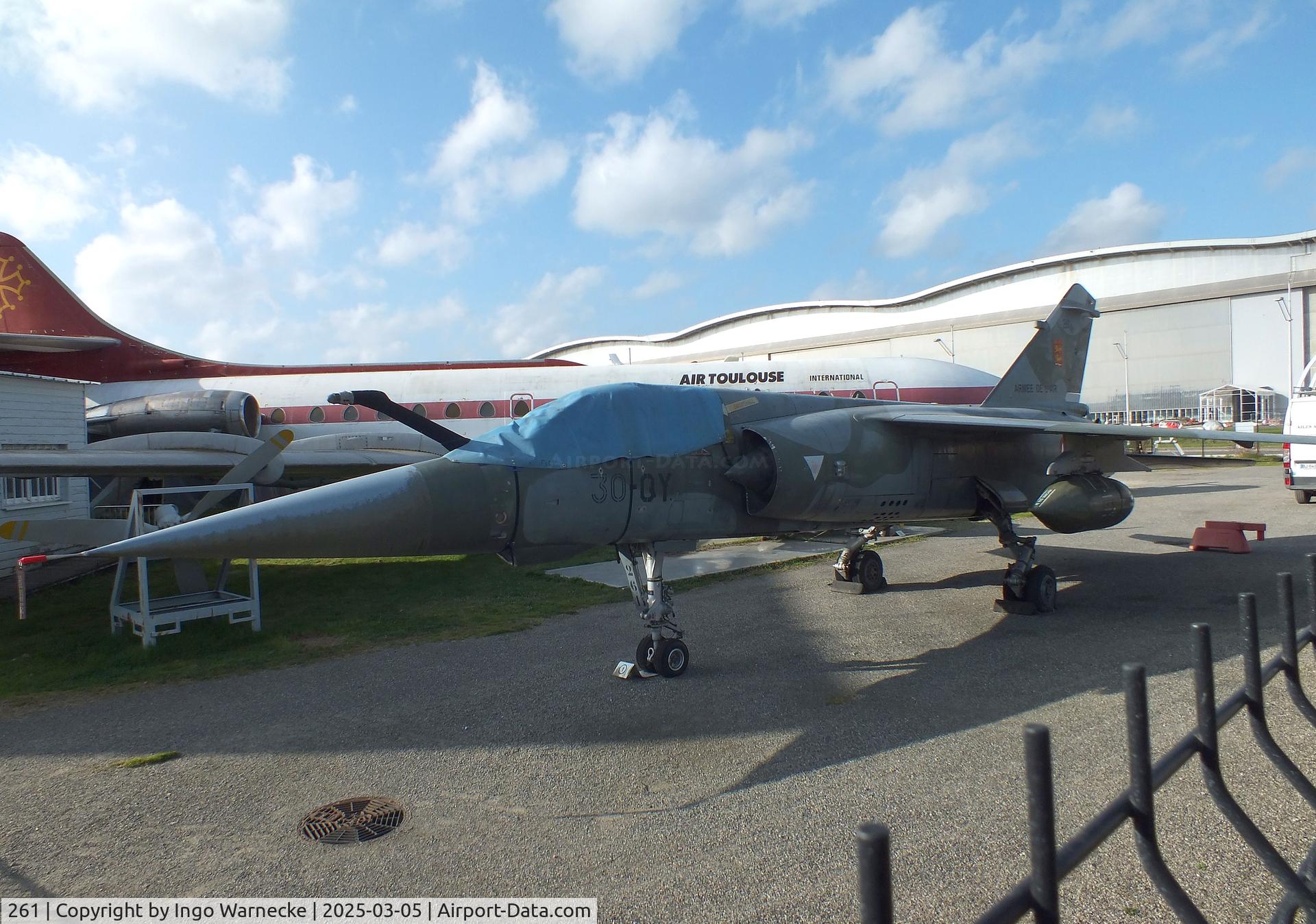 261, Dassault Mirage F.1CT C/N 261, Dassault Mirage F.1CT at the Ailes Anciennes Toulouse Museum, Blagnac