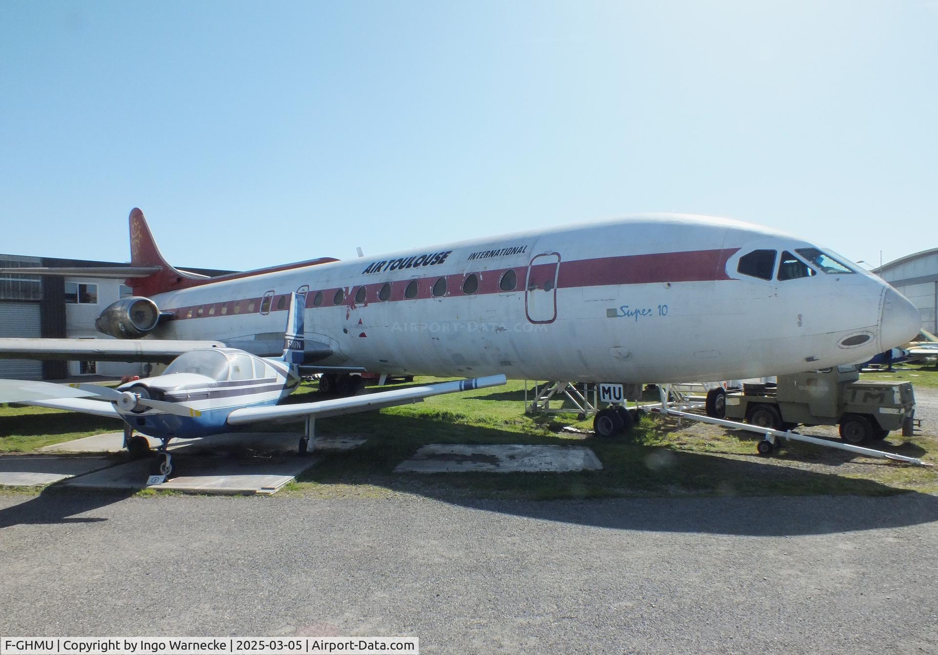 F-GHMU, 1968 Sud Aviation SE-210 Caravelle 10B3 Super B C/N 249, Sud Aviation SE.210 Caravelle 10B3 Super B at the Ailes Anciennes Toulouse Museum, Blagnac