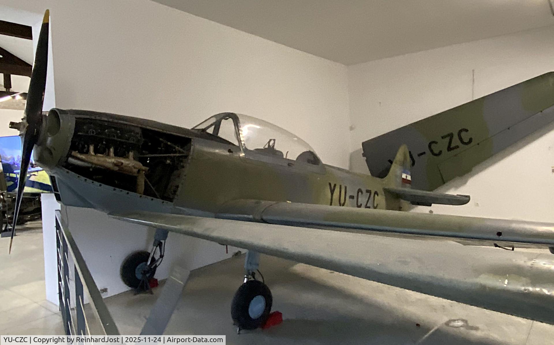 YU-CZC, Utva Aero-3 C/N 40126, Primary trainer of the late 1950s, 110 examples build for the Yugoslavian Air Force. Now in the Pivka Park of Military History, Slovenia