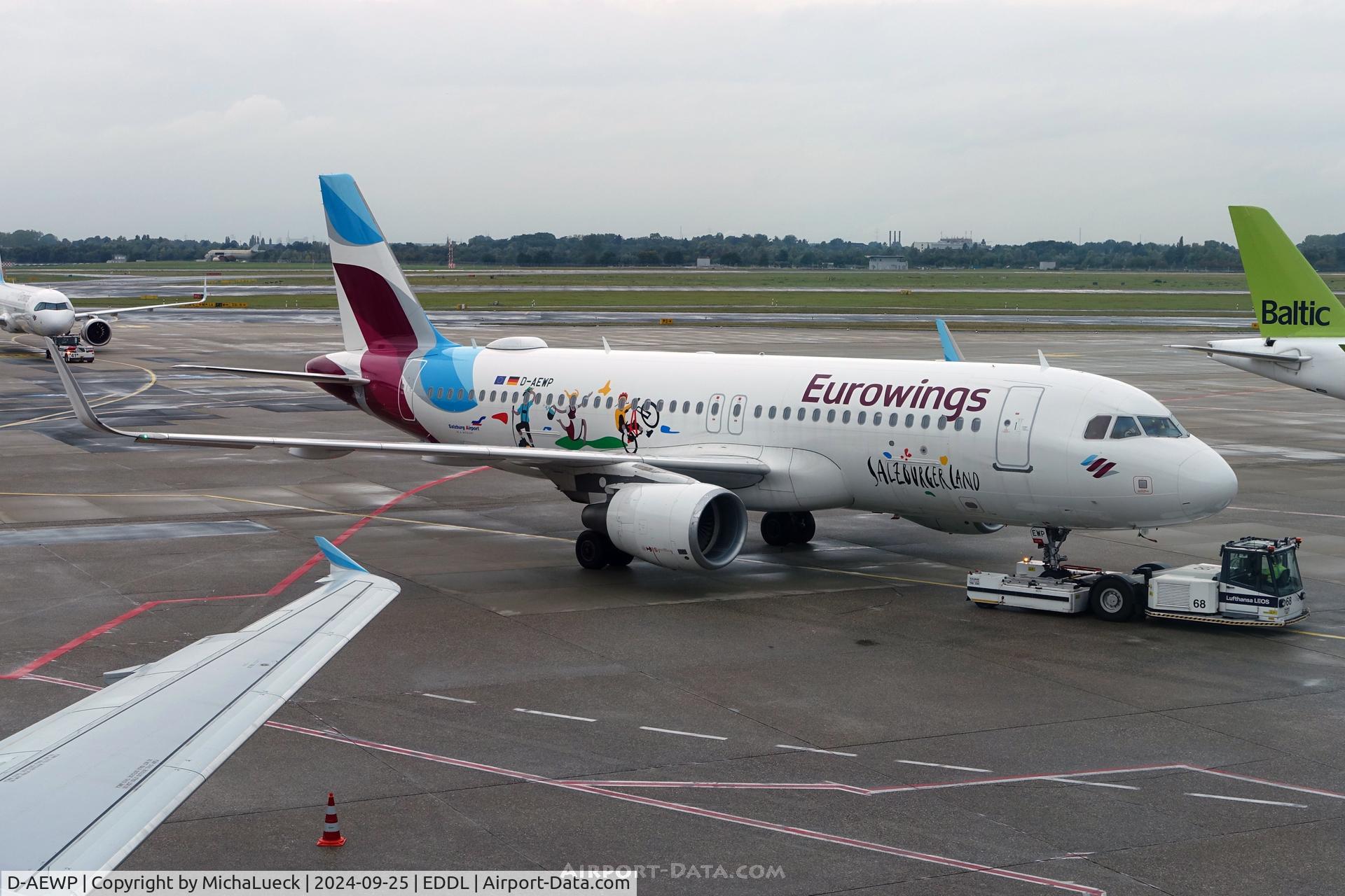 D-AEWP, 2016 Airbus A320-214 C/N 7377, Salzburger Land stickers