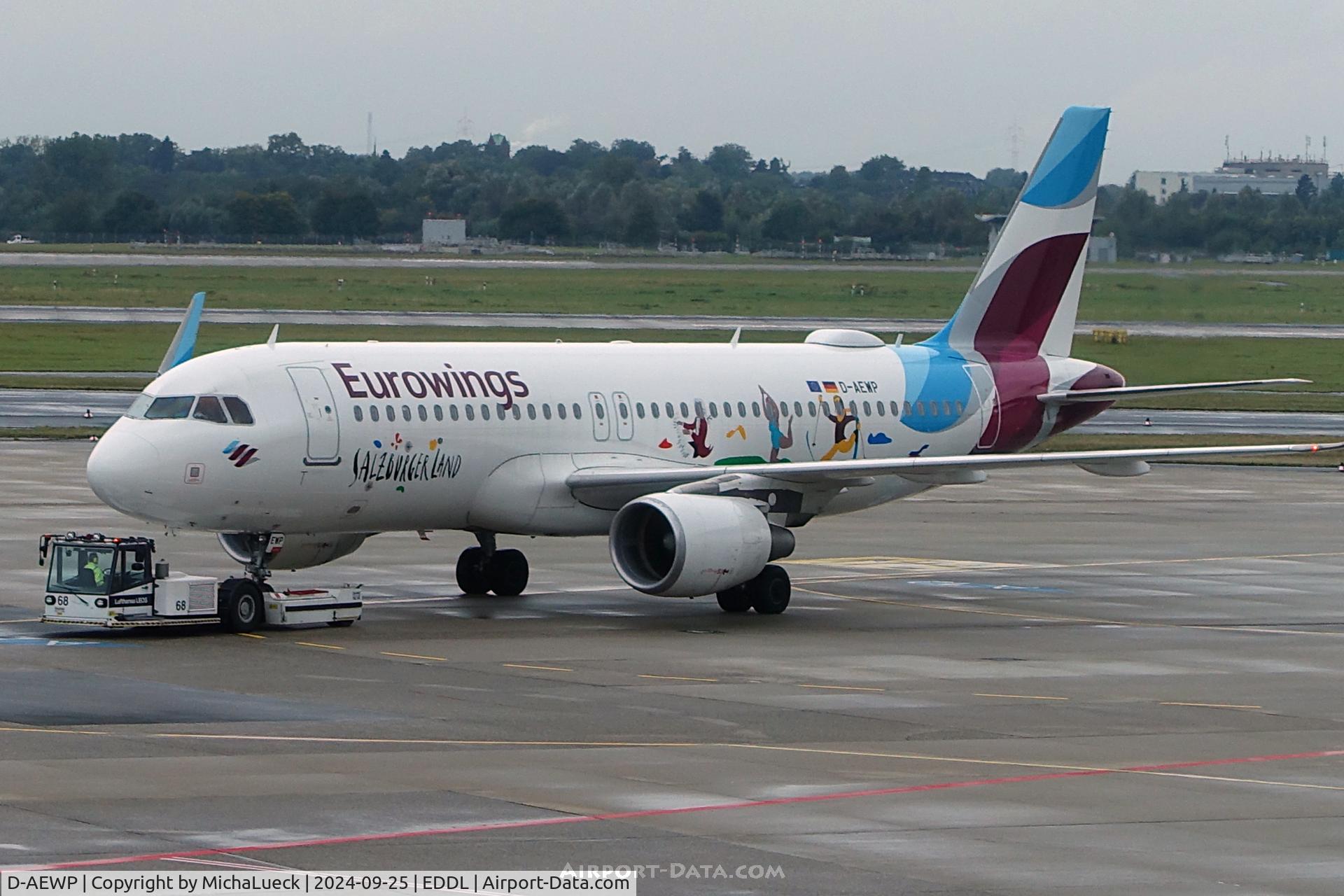 D-AEWP, 2016 Airbus A320-214 C/N 7377, Salzburger Land stickers