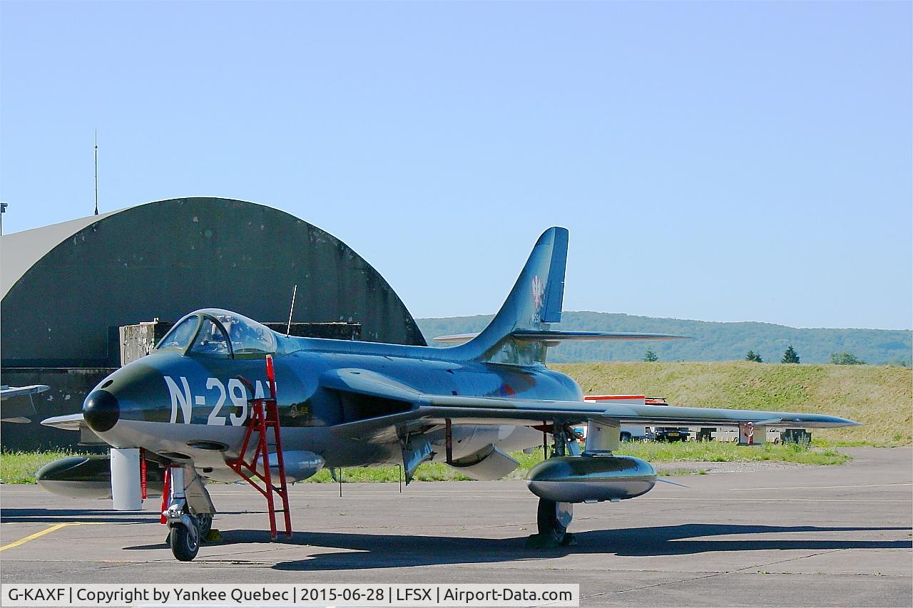 G-KAXF, 1956 Hawker Hunter F.6A C/N S4/U/3361, Hawker Hunter F.6A, Static display, Luxeuil-St Sauveur Air Base 116 (LFSX)