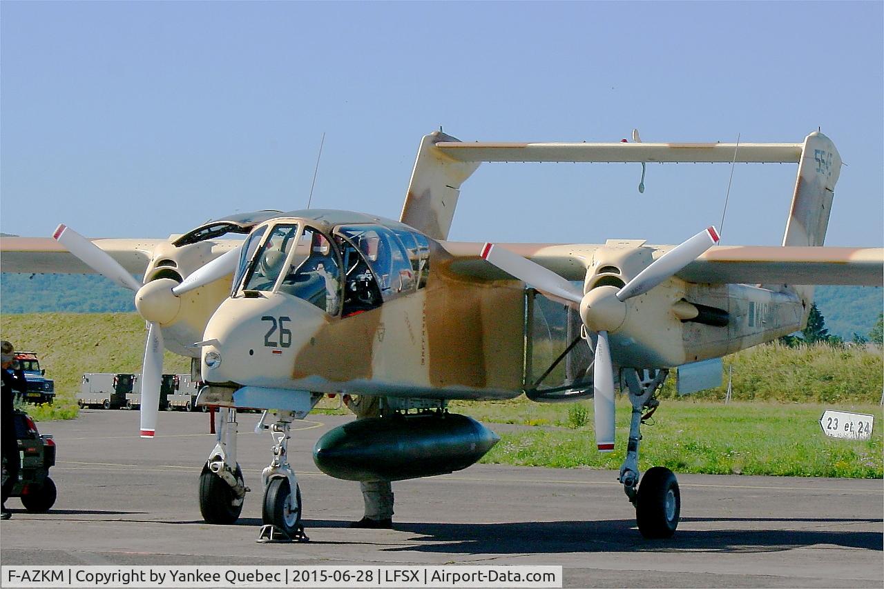 F-AZKM, 1971 North American OV-10B Bronco C/N 338-9 (305-65), North American OV-10B Bronco, Flight line, Luxeuil-St Sauveur Air Base 116 (LFSX)