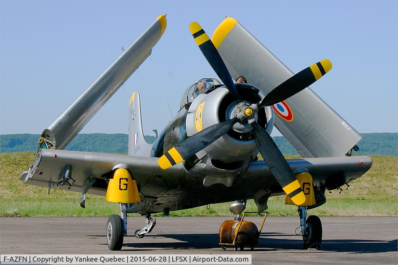 F-AZFN, Douglas AD-4N Skyraider C/N 7609, Douglas AD-4N Skyraider, Flight line, Luxeuil-St Sauveur Air Base 116 (LFSX)