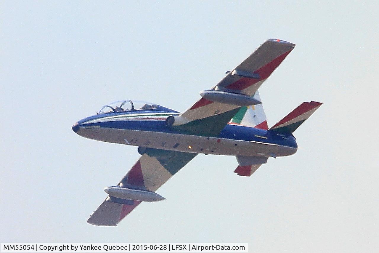 MM55054, Aermacchi MB-339PAN C/N 6848/188/AA085, Aermacchi MB-339PAN, N°11 of Frecce Tricolori Aerobatic Team 2015, Luxeuil-Saint Sauveur Air Base (LFSX)