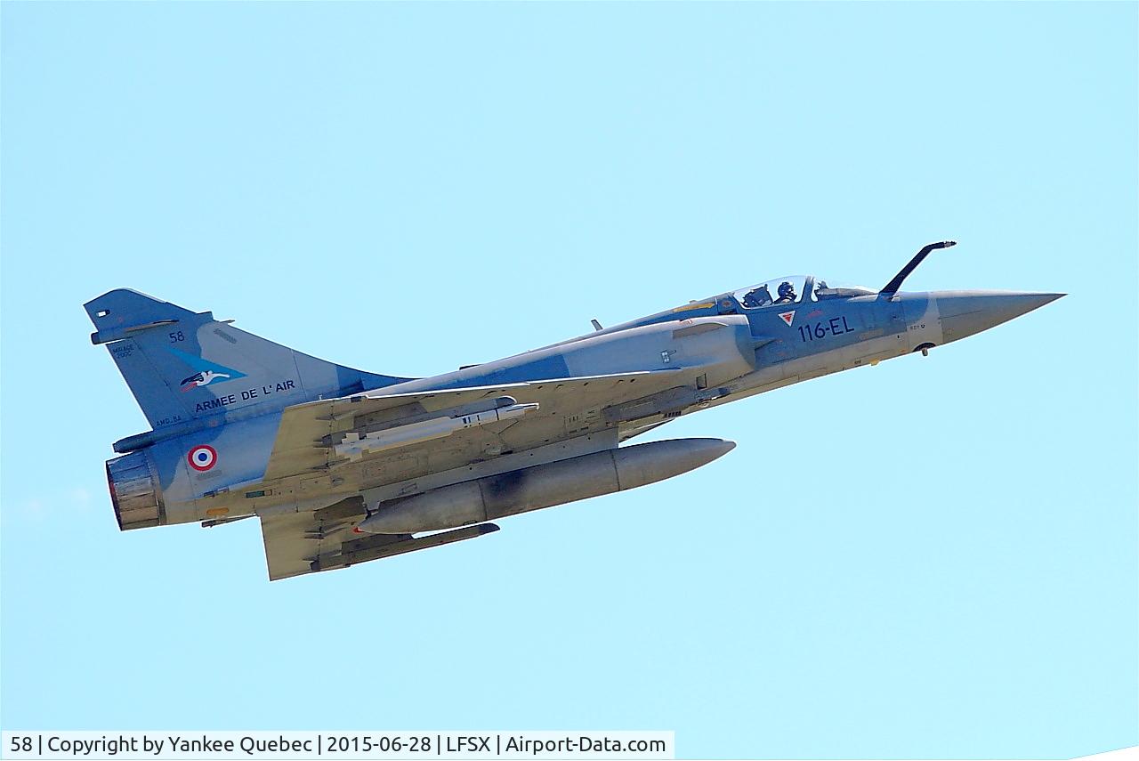 58, Dassault Mirage 2000-5F C/N 260, Dassault Mirage 2000-5F (116-EL), On display, Luxeuil-St Sauveur Air Base 116(LFSX)