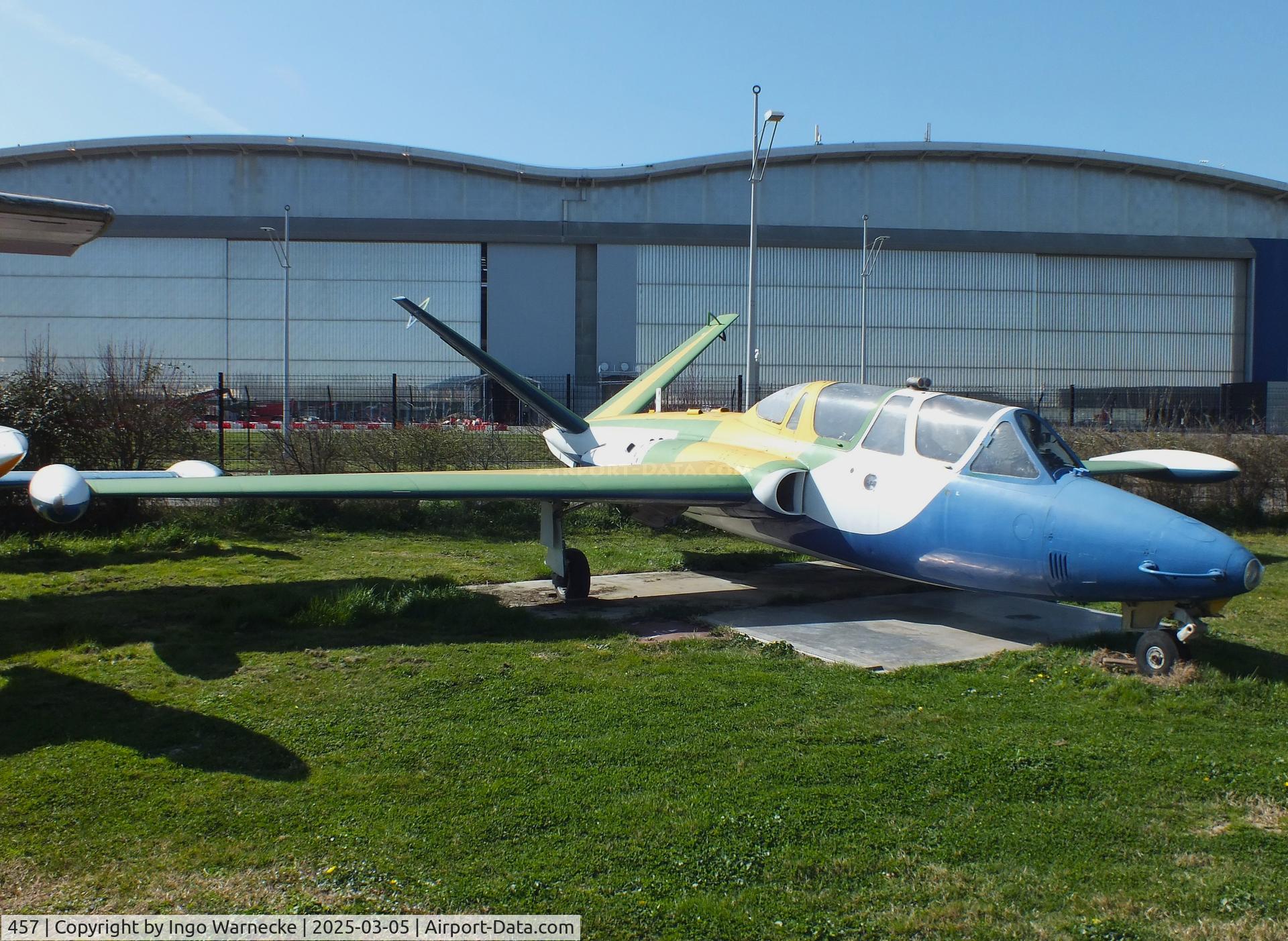 457, Fouga CM-170R Magister C/N 457, Fouga CM.170R Magister at the Ailes Anciennes Toulouse Museum, Blagnac