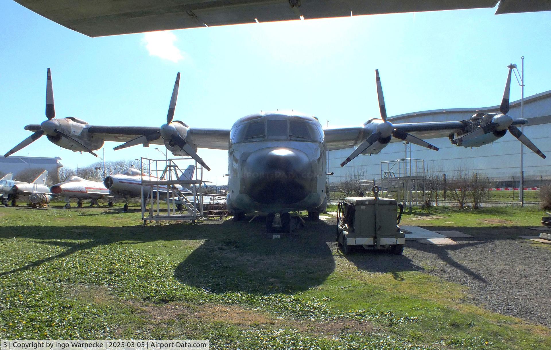3, 1965 Breguet 941S C/N 3, Breguet 941S, (tailplanes dismounted) being restored at the Ailes Anciennes Toulouse Museum, Blagnac