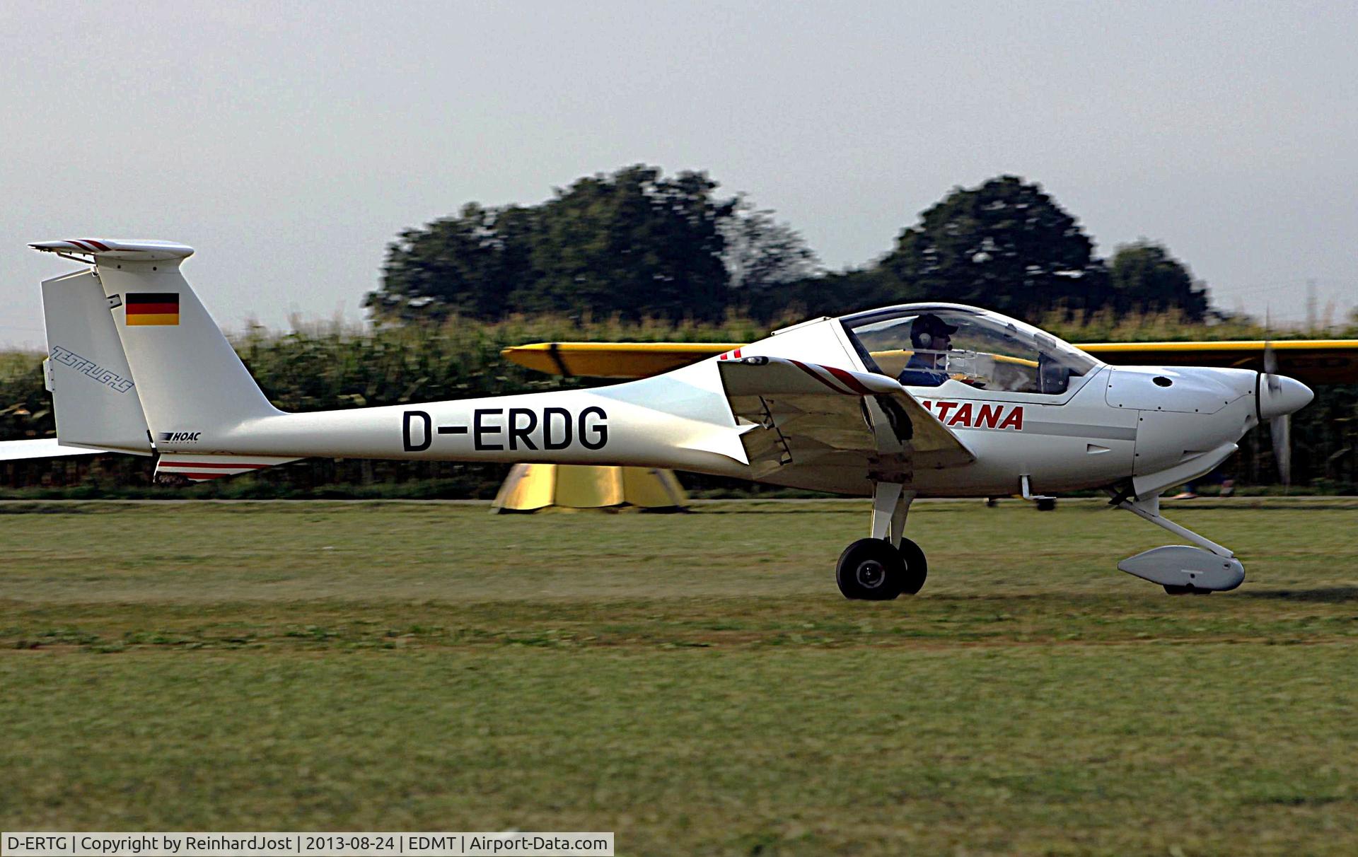 D-ERTG, HOAC DV-20-100 Katana C/N 20020, Katana of Fliegerclub Erding with Testfuchs titles at Tannkosh 2013