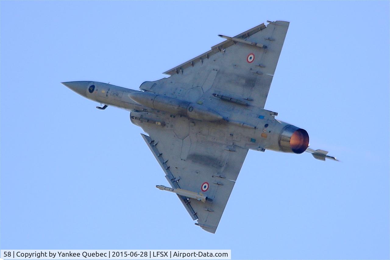 58, Dassault Mirage 2000-5F C/N 260, Dassault Mirage 2000-5F (116-EL), On display, Luxeuil-St Sauveur Air Base 116(LFSX)