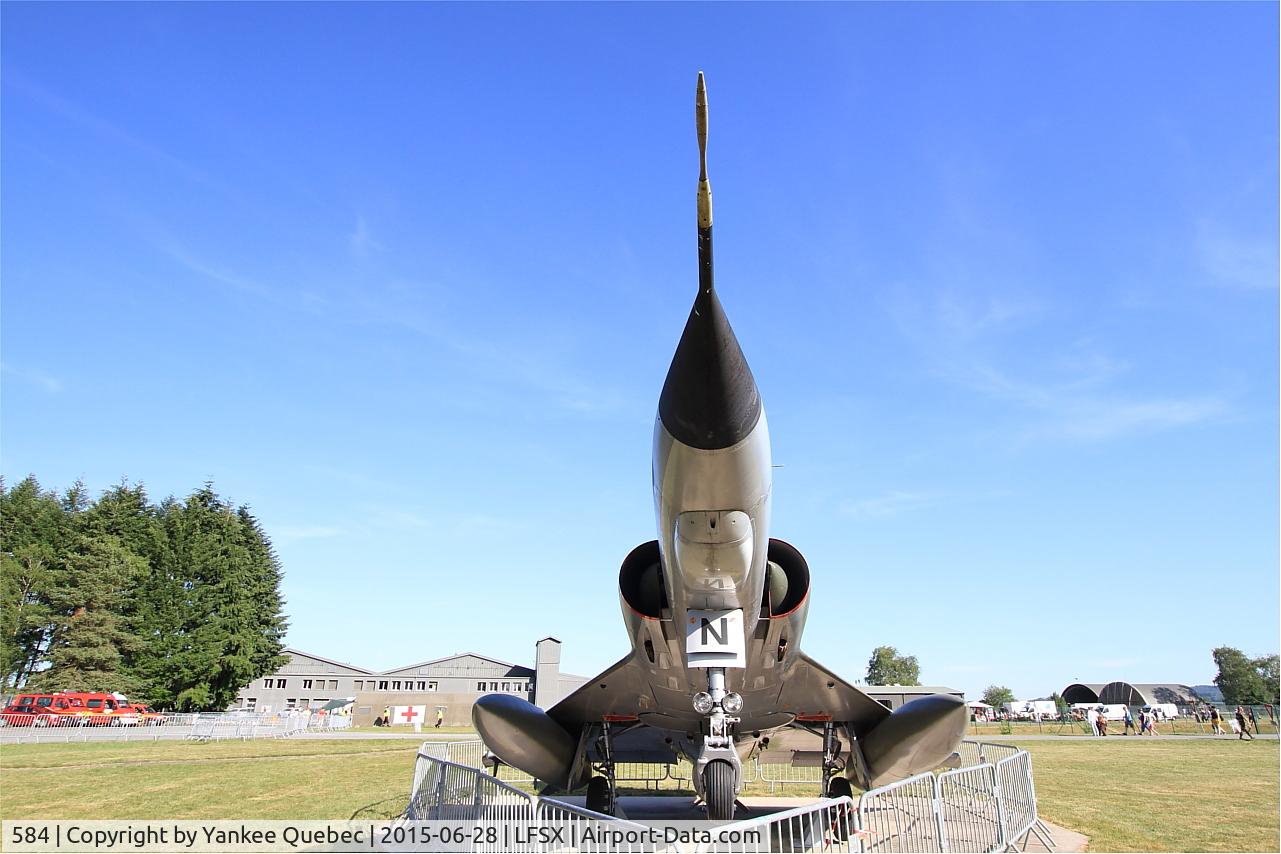 584, Dassault Mirage IIIE C/N 584, Dassault Mirage IIIE, Preserved at Luxeuil-St Sauveur Air Base 116(LFSX)