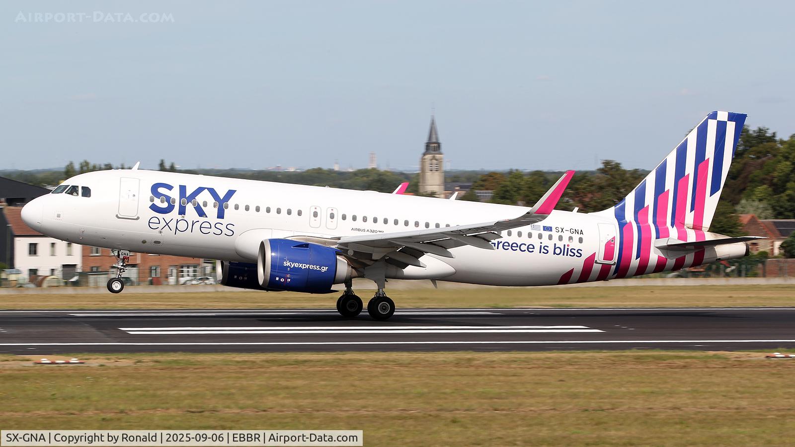 SX-GNA, 2021 Airbus A320-251N C/N 9516, at ebbr