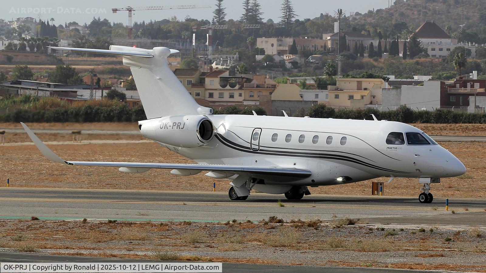 OK-PRJ, 2025 Embraer Praetor 600 (EMB-550) C/N 55020222, at agp