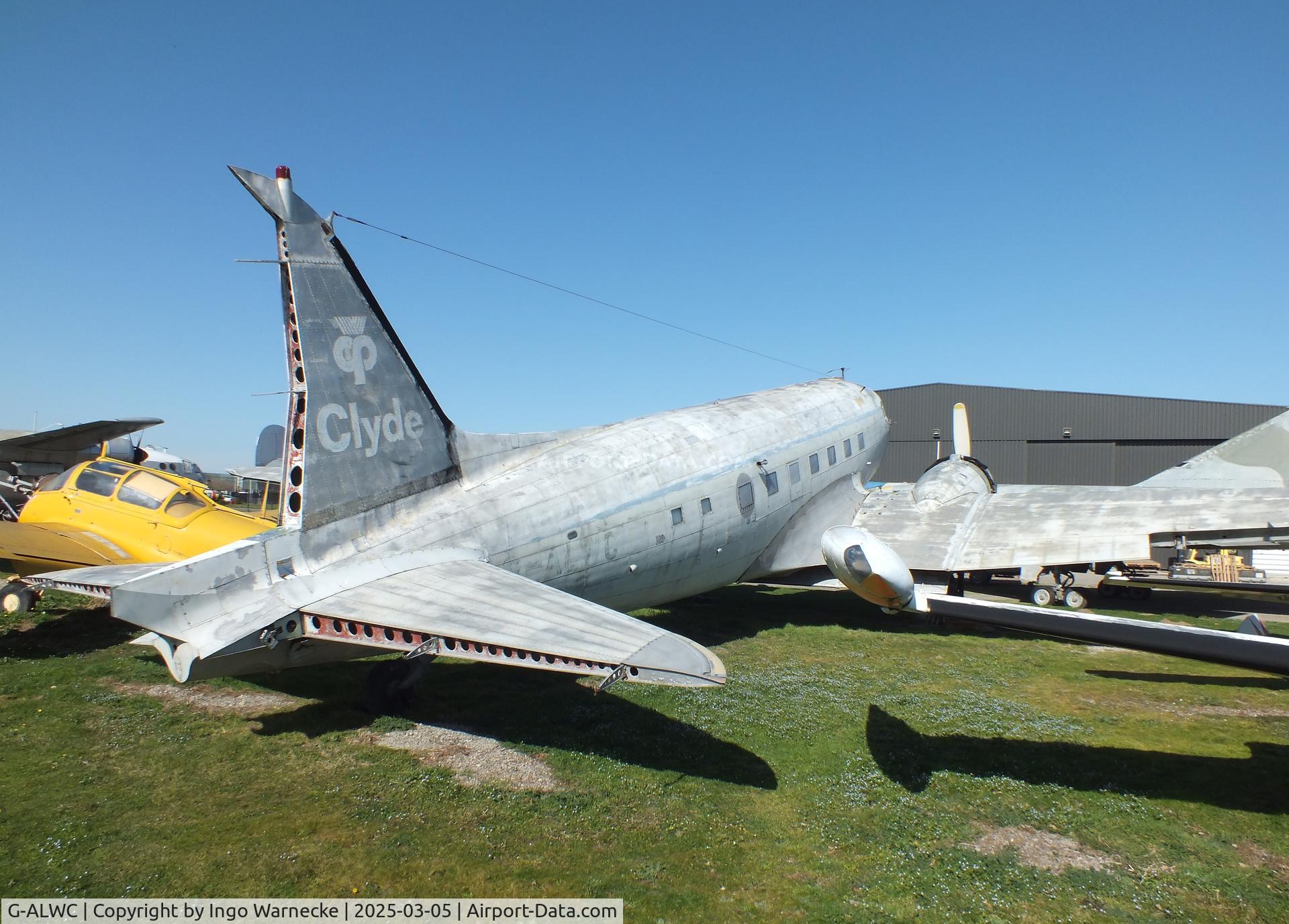 G-ALWC, 1944 Douglas C-47 Dakota 4 C/N 13590, Douglas C-47A Dakota (minus ailerons/rudders) awaiting restoration at the Ailes Anciennes Toulouse Museum, Blagnac