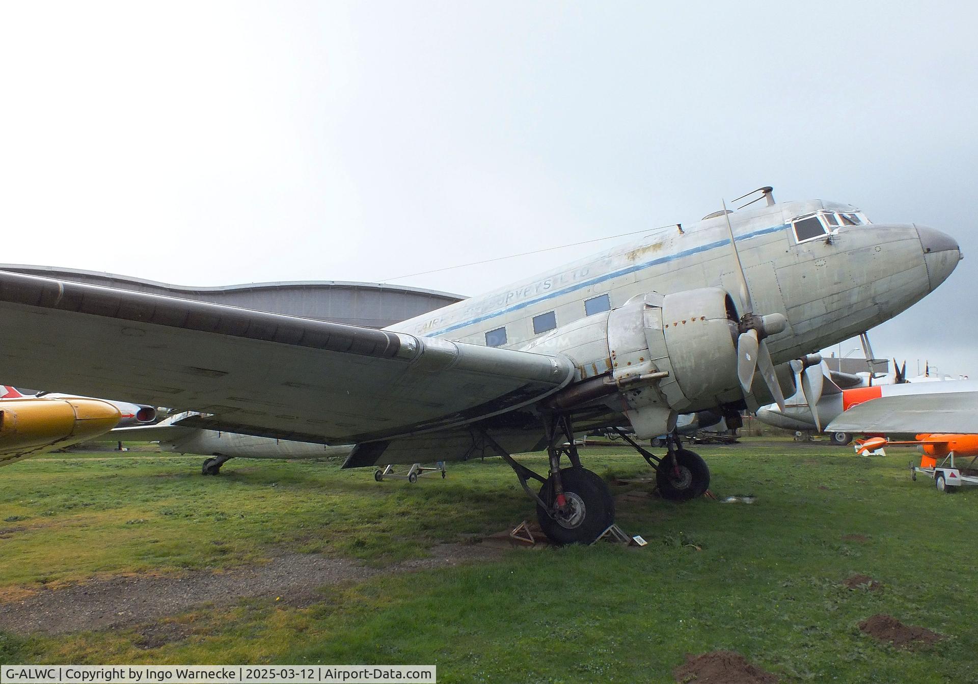 G-ALWC, 1944 Douglas C-47 Dakota 4 C/N 13590, Douglas C-47A Dakota (minus ailerons/rudders) awaiting restoration at the Ailes Anciennes Toulouse Museum, Blagnac