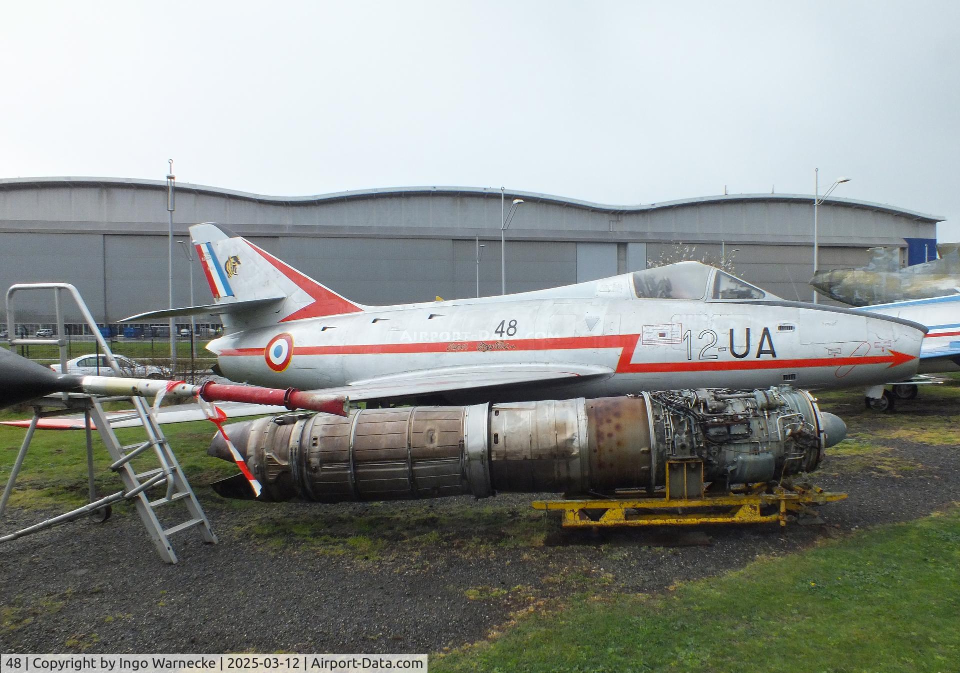 48, Dassault Super Mystere B.2 C/N 48, Dassault Super Mystere B.2 at the Ailes Anciennes Toulouse Museum, Blagnac