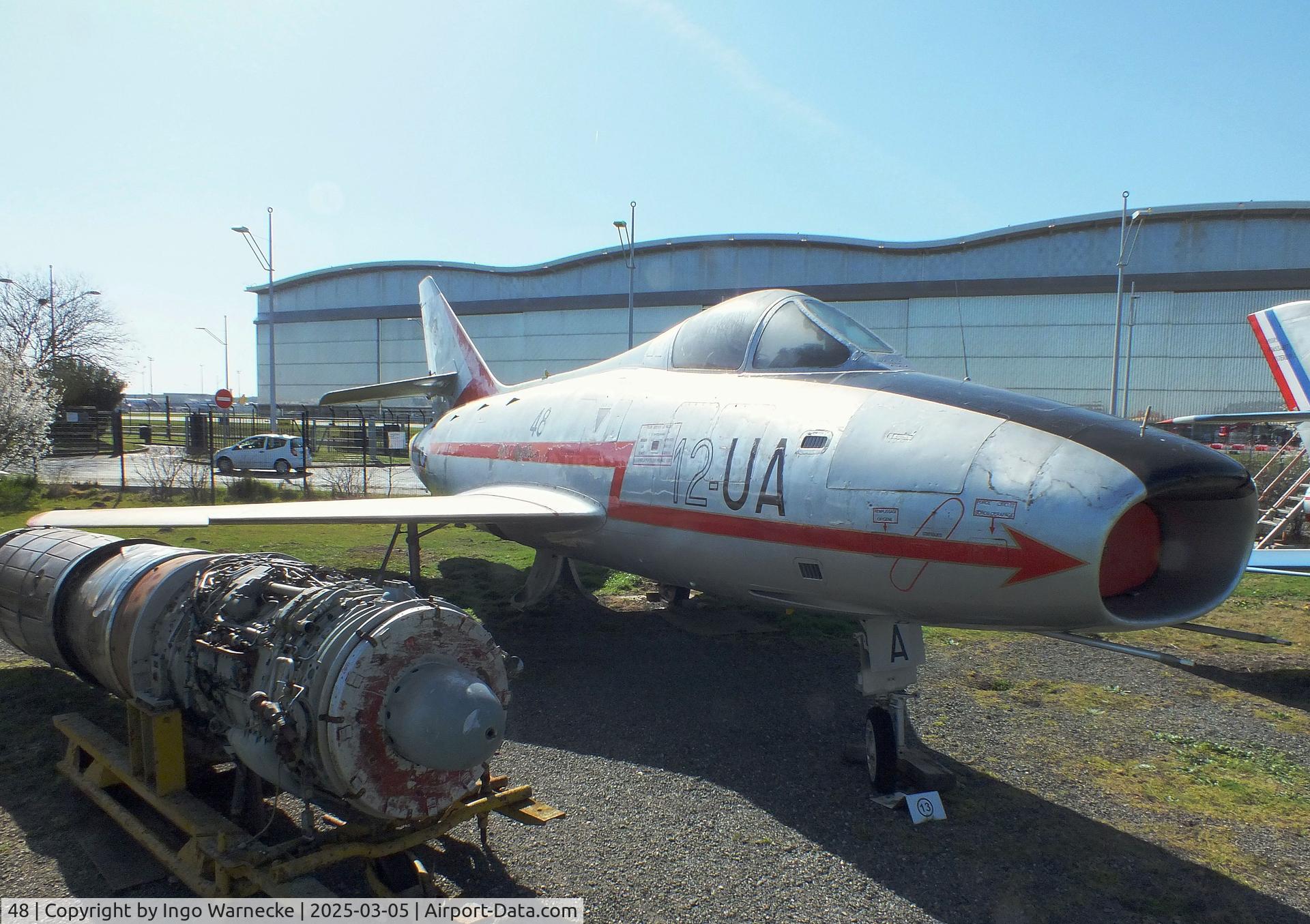 48, Dassault Super Mystere B.2 C/N 48, Dassault Super Mystere B.2 at the Ailes Anciennes Toulouse Museum, Blagnac