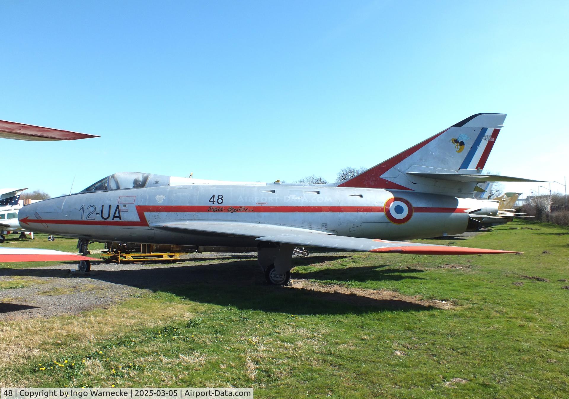 48, Dassault Super Mystere B.2 C/N 48, Dassault Super Mystere B.2 at the Ailes Anciennes Toulouse Museum, Blagnac