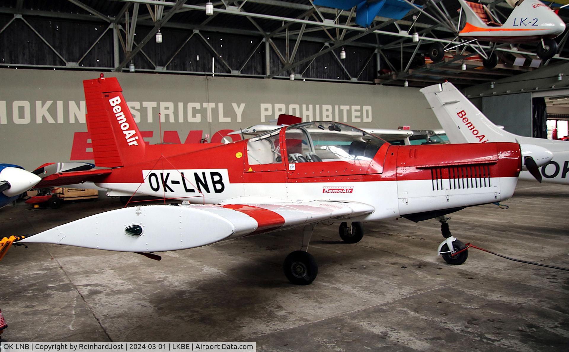 OK-LNB, 1982 Zlin Z-142 C/N 0231, Z-142 of BemoAir in the hangar at Benesov, Czech Republic