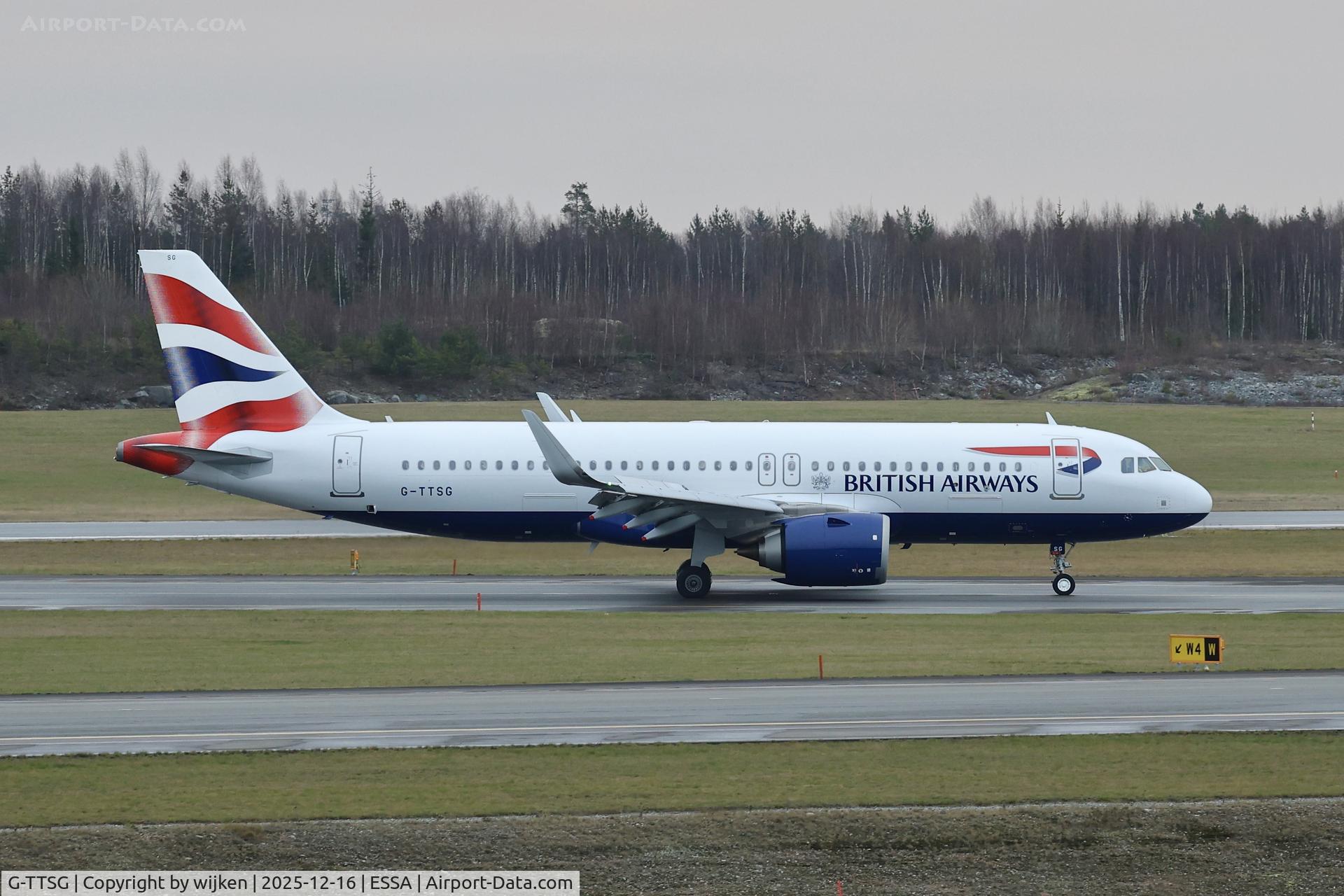 G-TTSG, 2025 Airbus A320-251N C/N 12693, Twy W
