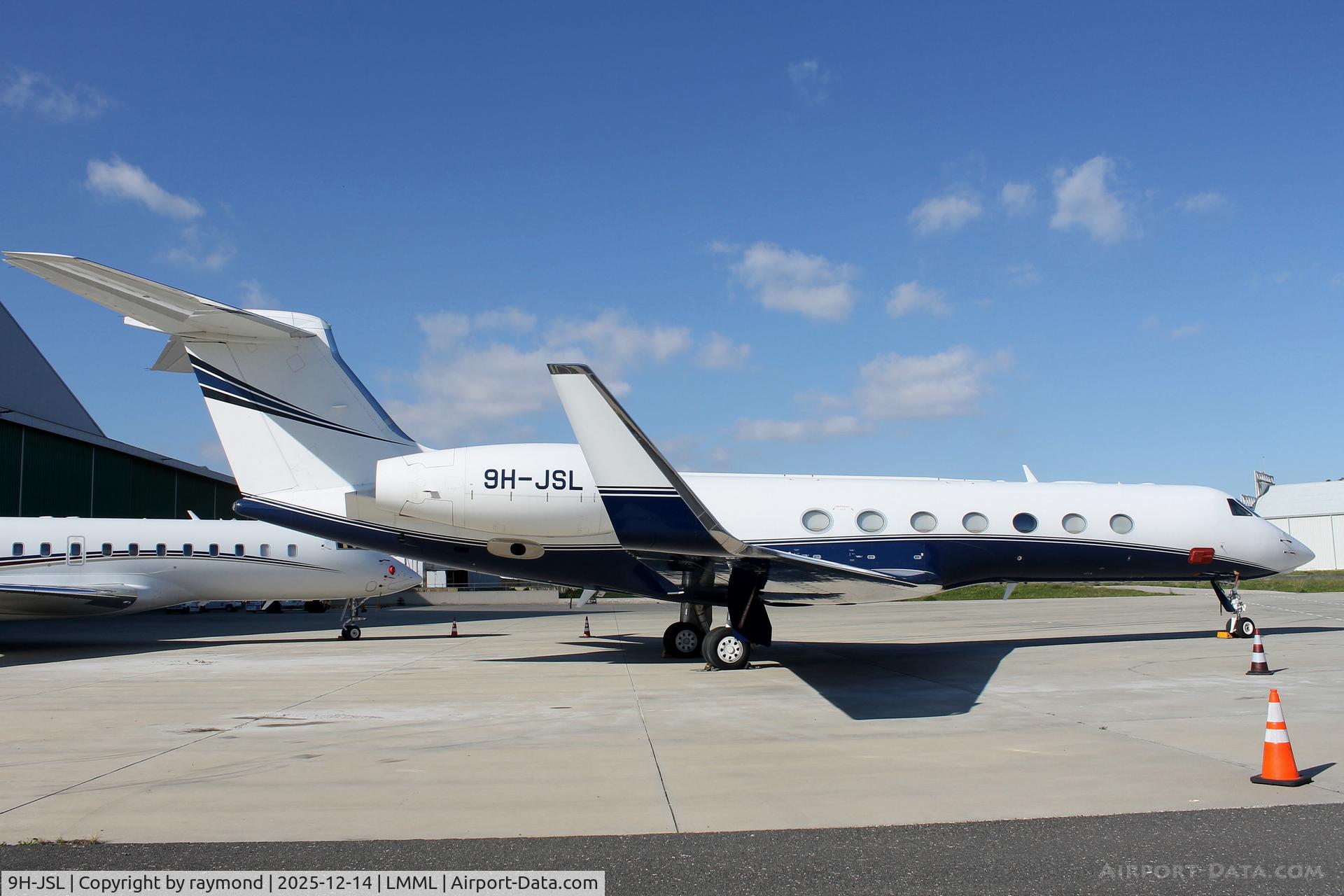 9H-JSL, Gulfstream G550 C/N 5270, Gulfstream G550 reg 9H-JSL of Elitavia Malta on Safi Park, Malta.
