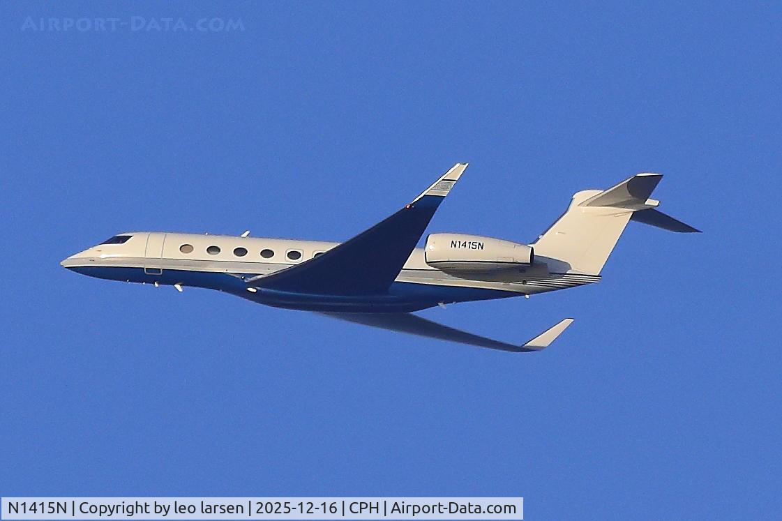 N1415N, 2015 Gulfstream G-VI (G650ER) C/N 6149, Copenhagen 16.12.2025