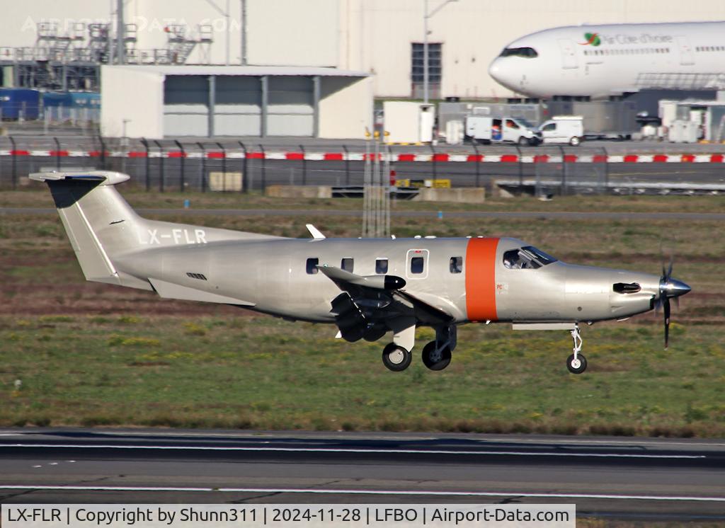 LX-FLR, Pilatus PC-12NGX C/N 2397, Landing rwy 14R
