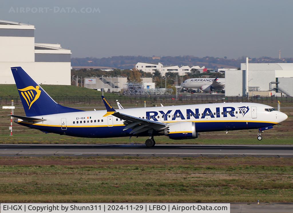 EI-IGX, 2023 Boeing 737 MAX 8-200 C/N 67076, Landing rwy 14R