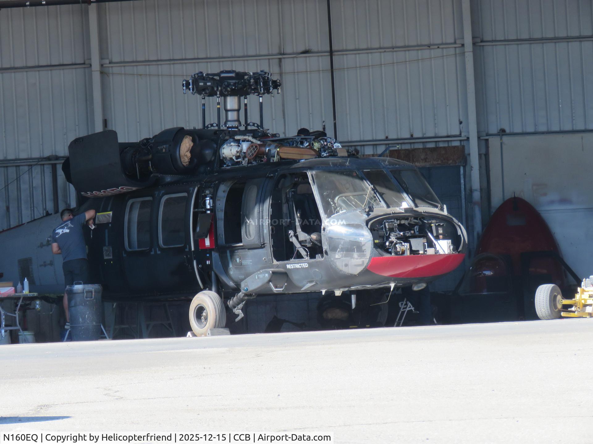 N160EQ, 1978 Sikorsky UH-60A Black Hawk C/N 70.070, Backed into the paint shop