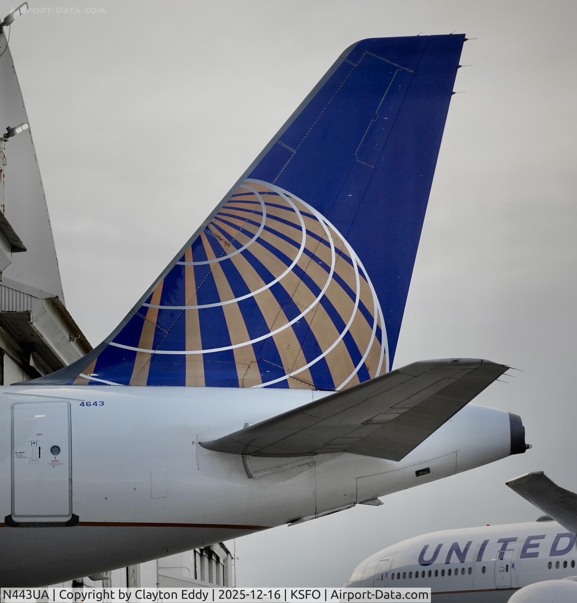 N443UA, 1998 Airbus A320-232 C/N 820, SFO 2025