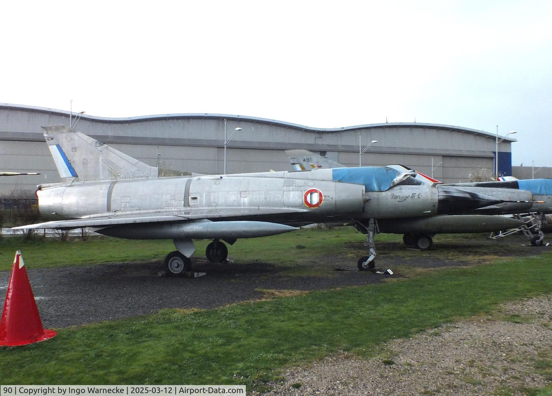 90, Dassault Mirage IIIC C/N 90, Dassault Mirage III C at the Ailes Anciennes Toulouse Museum, Blagnac
