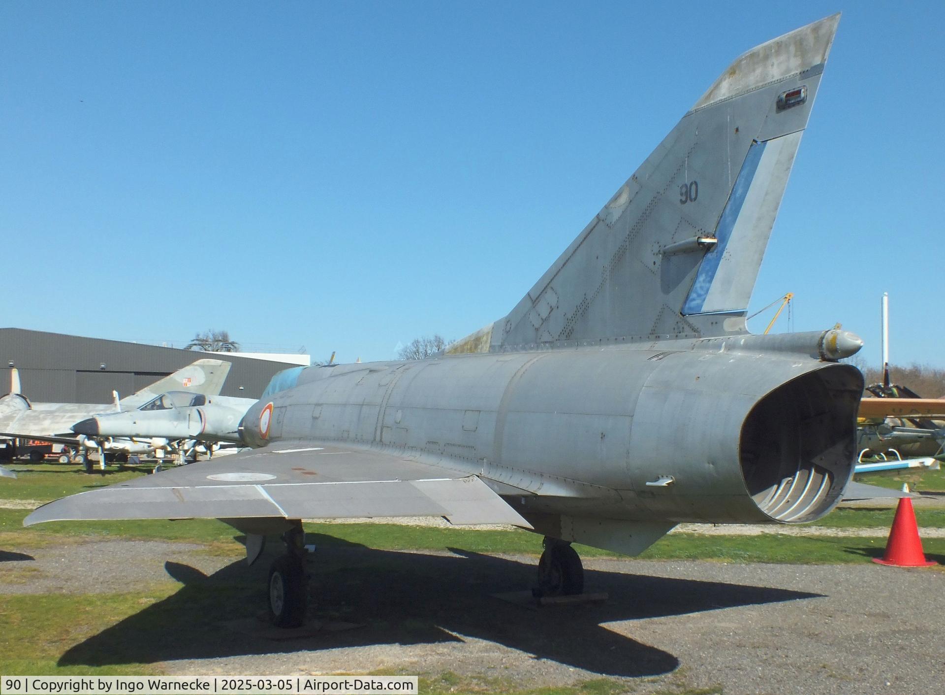 90, Dassault Mirage IIIC C/N 90, Dassault Mirage III C at the Ailes Anciennes Toulouse Museum, Blagnac