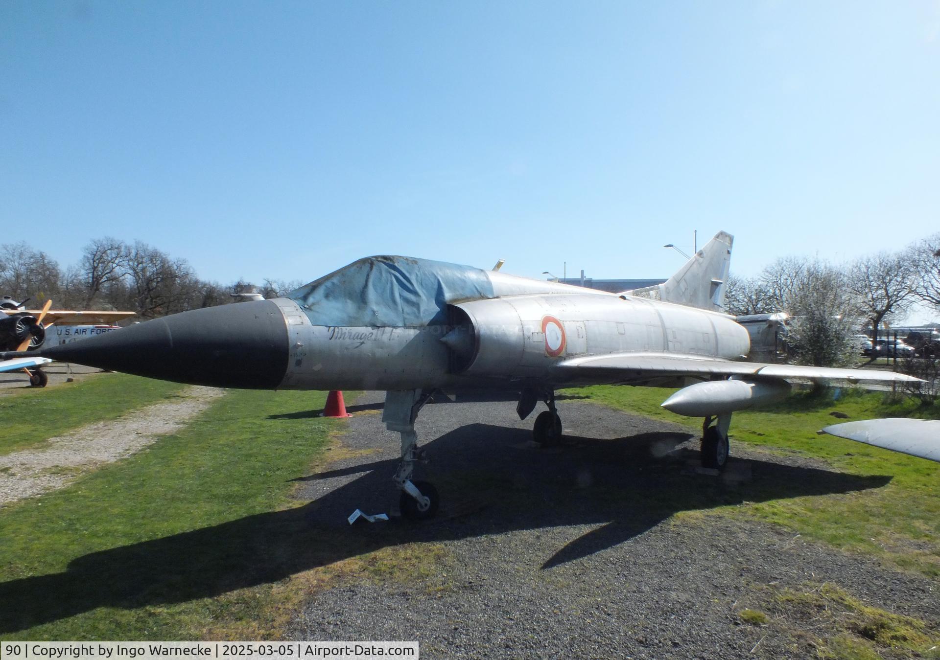 90, Dassault Mirage IIIC C/N 90, Dassault Mirage III C at the Ailes Anciennes Toulouse Museum, Blagnac