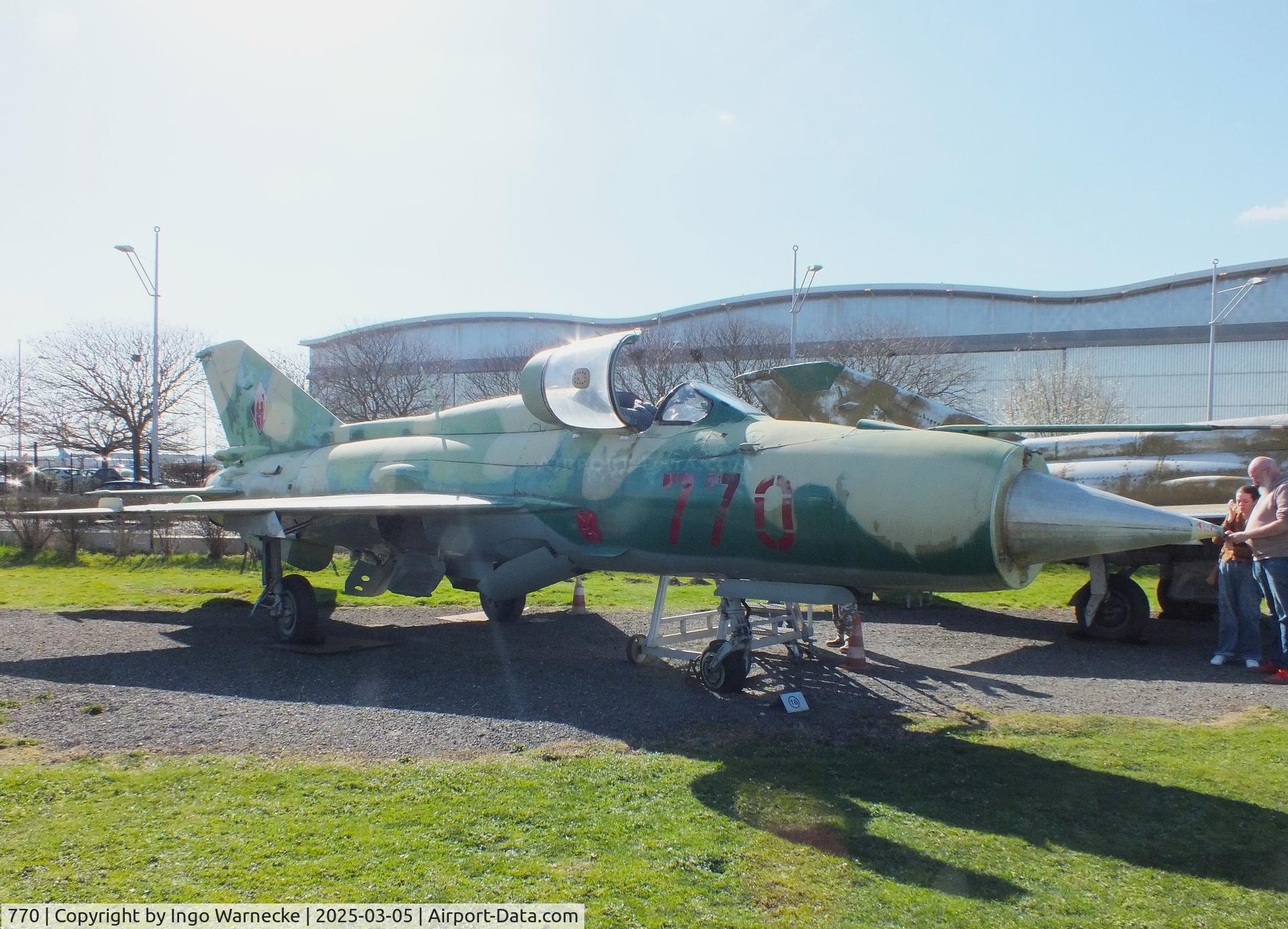 770, Mikoyan-Gurevich MiG-21SPS C/N 94A4509, Mikoyan i Gurevich MiG-21SPS FISHBED-F at the Ailes Anciennes Toulouse Museum, Blagnac