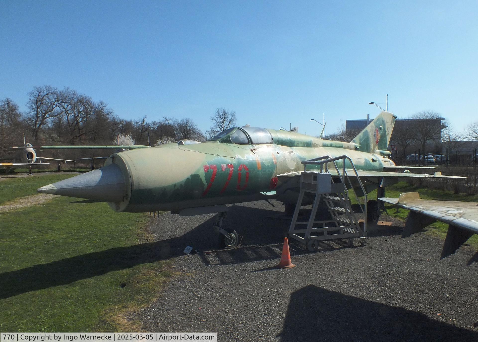 770, Mikoyan-Gurevich MiG-21SPS C/N 94A4509, Mikoyan i Gurevich MiG-21SPS FISHBED-F at the Ailes Anciennes Toulouse Museum, Blagnac