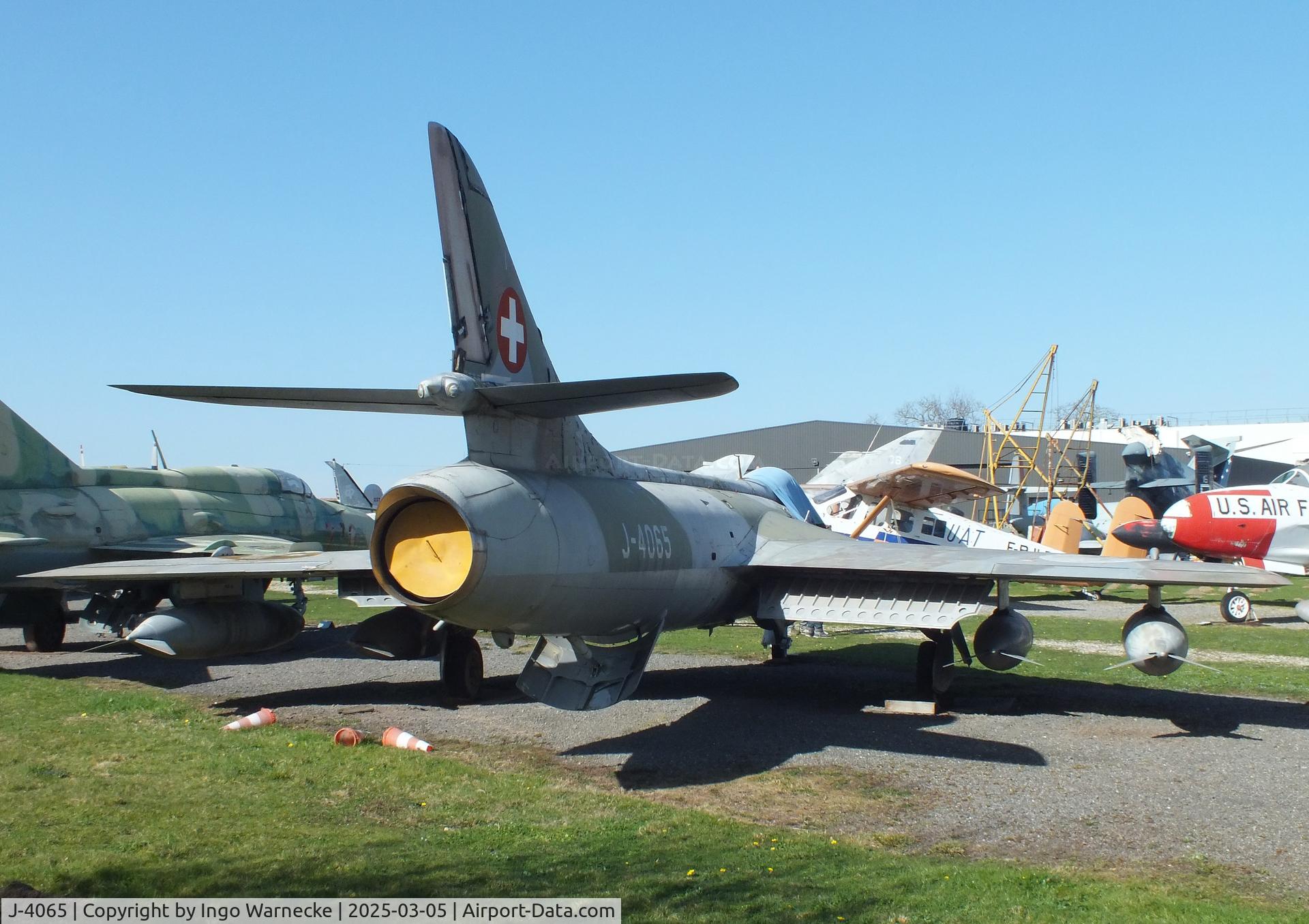 J-4065, Hawker Hunter F.58 C/N 41H-697432, Hawker Hunter F58 at the Ailes Anciennes Toulouse Museum, Blagnac