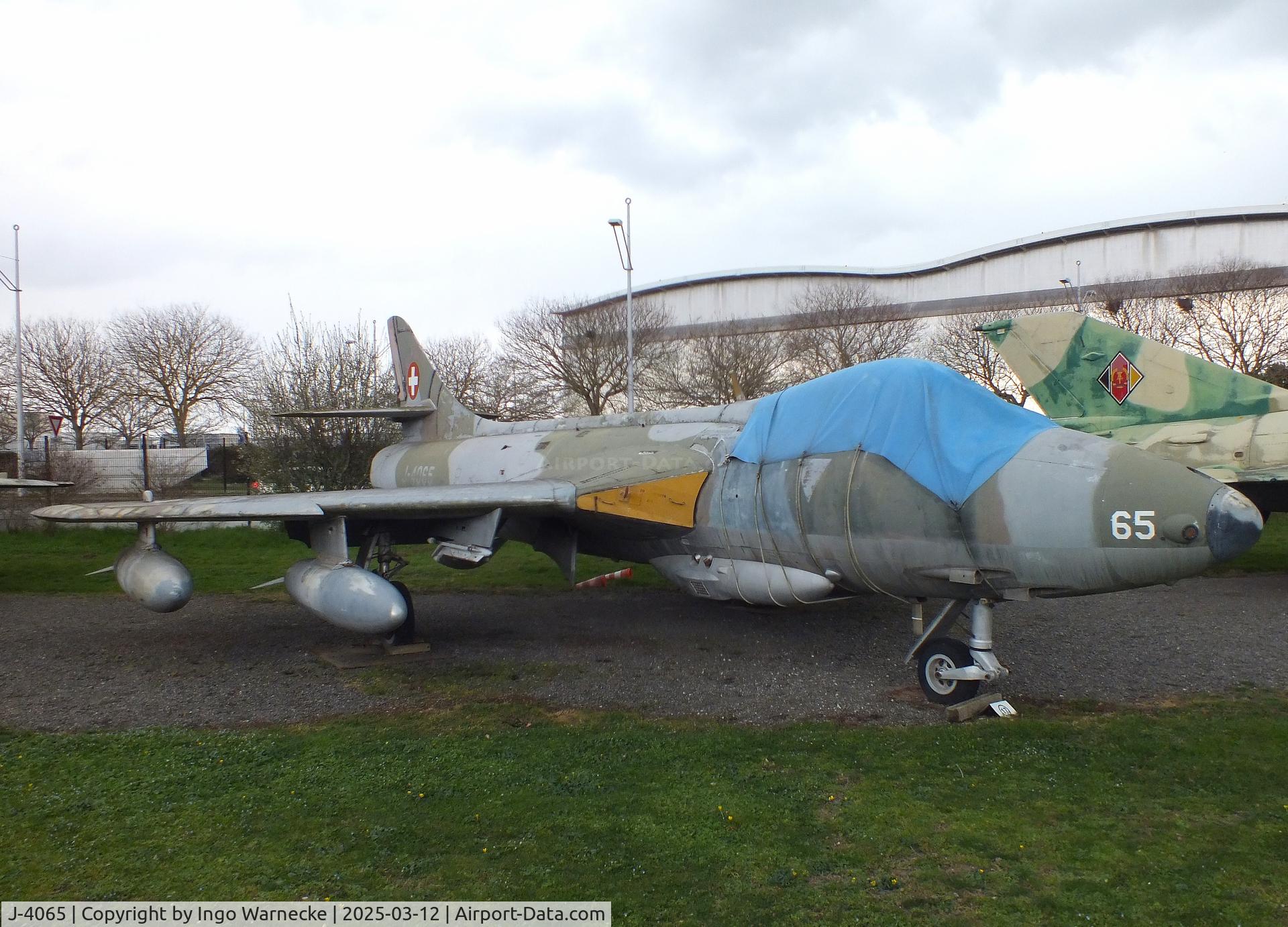 J-4065, Hawker Hunter F.58 C/N 41H-697432, Hawker Hunter F58 at the Ailes Anciennes Toulouse Museum, Blagnac