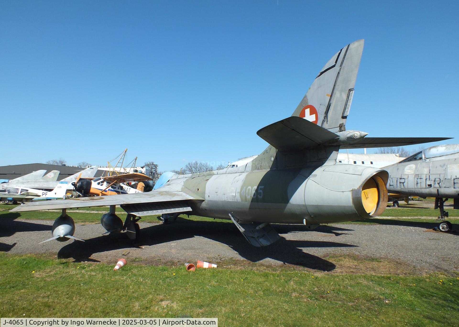 J-4065, Hawker Hunter F.58 C/N 41H-697432, Hawker Hunter F58 at the Ailes Anciennes Toulouse Museum, Blagnac
