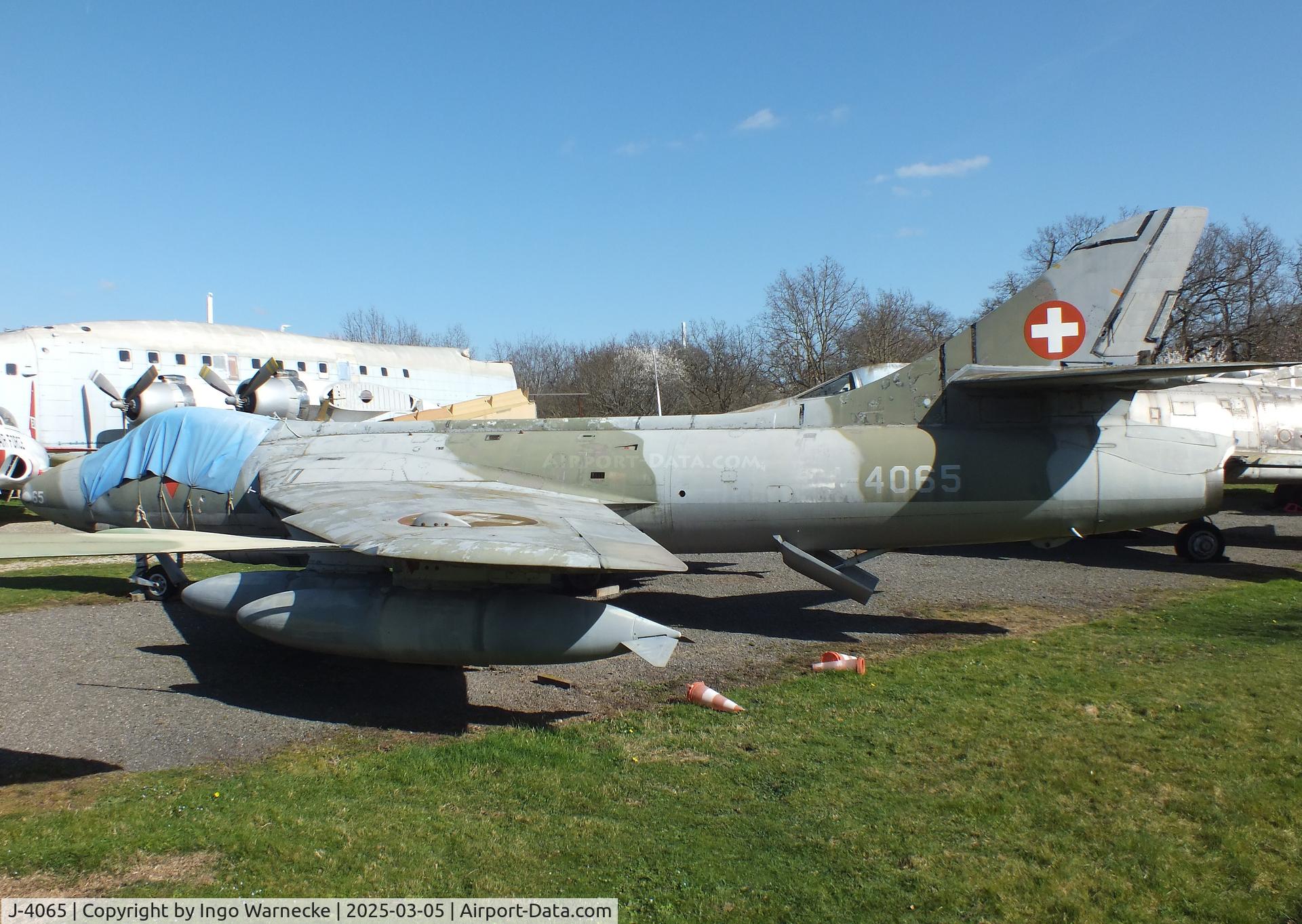 J-4065, Hawker Hunter F.58 C/N 41H-697432, Hawker Hunter F58 at the Ailes Anciennes Toulouse Museum, Blagnac