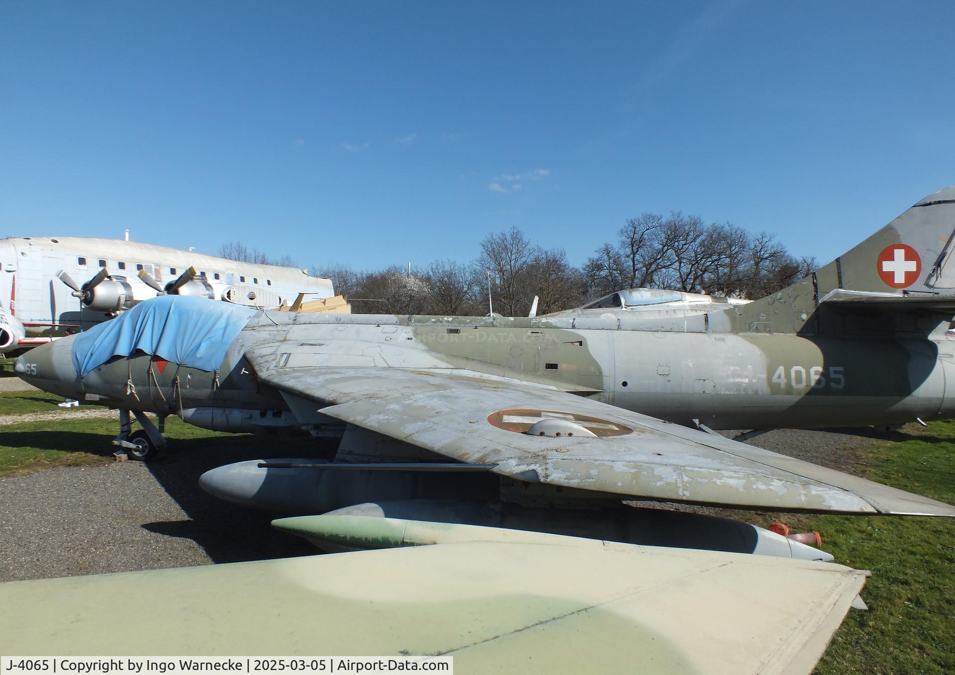J-4065, Hawker Hunter F.58 C/N 41H-697432, Hawker Hunter F58 at the Ailes Anciennes Toulouse Museum, Blagnac
