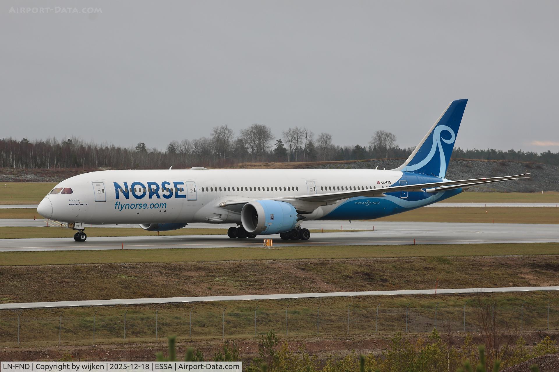 LN-FND, 2018 Boeing 787-9 Dreamliner C/N 38788, Twy W