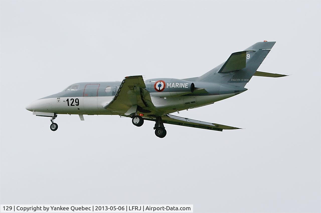 129, 1978 Dassault Falcon 10MER C/N 129, Dassault Falcon 10 Mer, Landivisiau Naval Air Base (LFRJ)