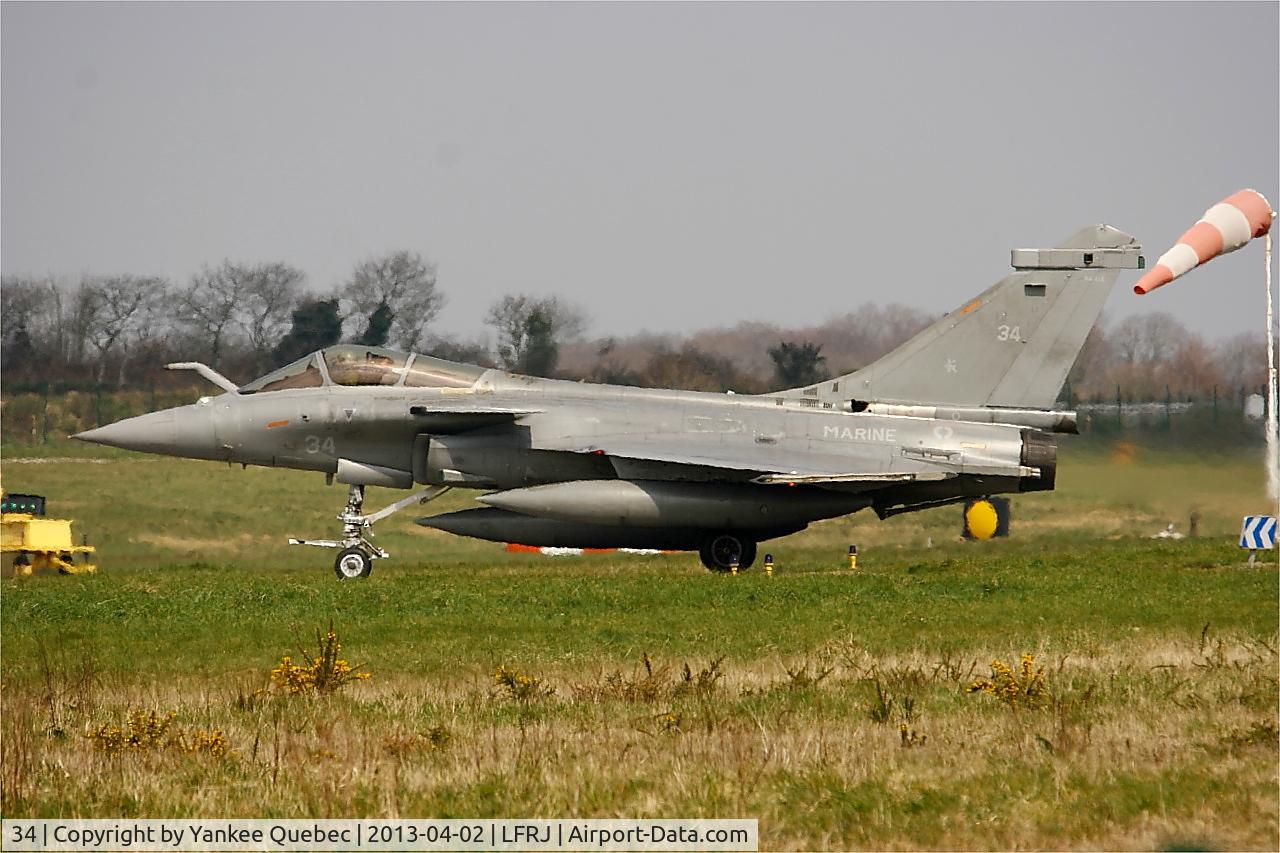 34, Dassault Rafale M C/N 34, Dassault Rafale M, Landivisiau Naval Air Base (LFRJ)