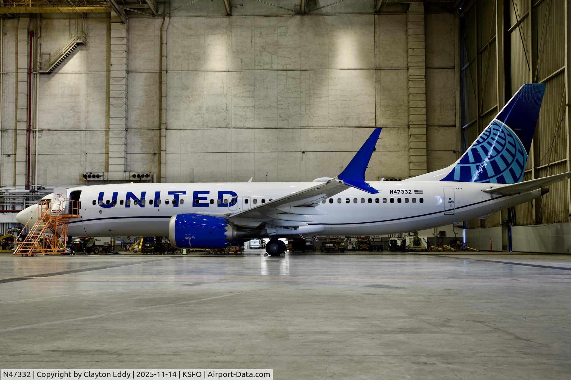 N47332, 2024 Boeing 737 MAX 8 C/N 67586, SFO 2025