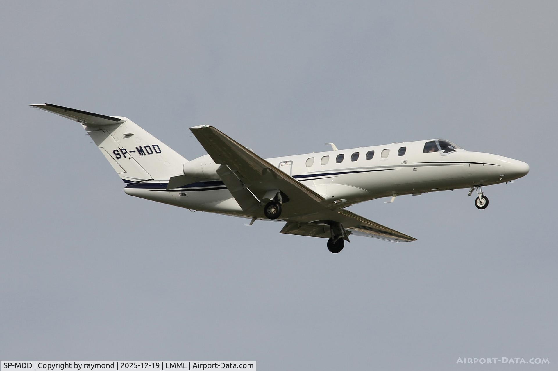 SP-MDD, 2023 Cessna 525B CitationJet CJ3+ C/N 0525B0714, Cessna 525B CitationJet CJ3+ reg SP-MDD of Zonda Jet on approach for RW13 Malta.