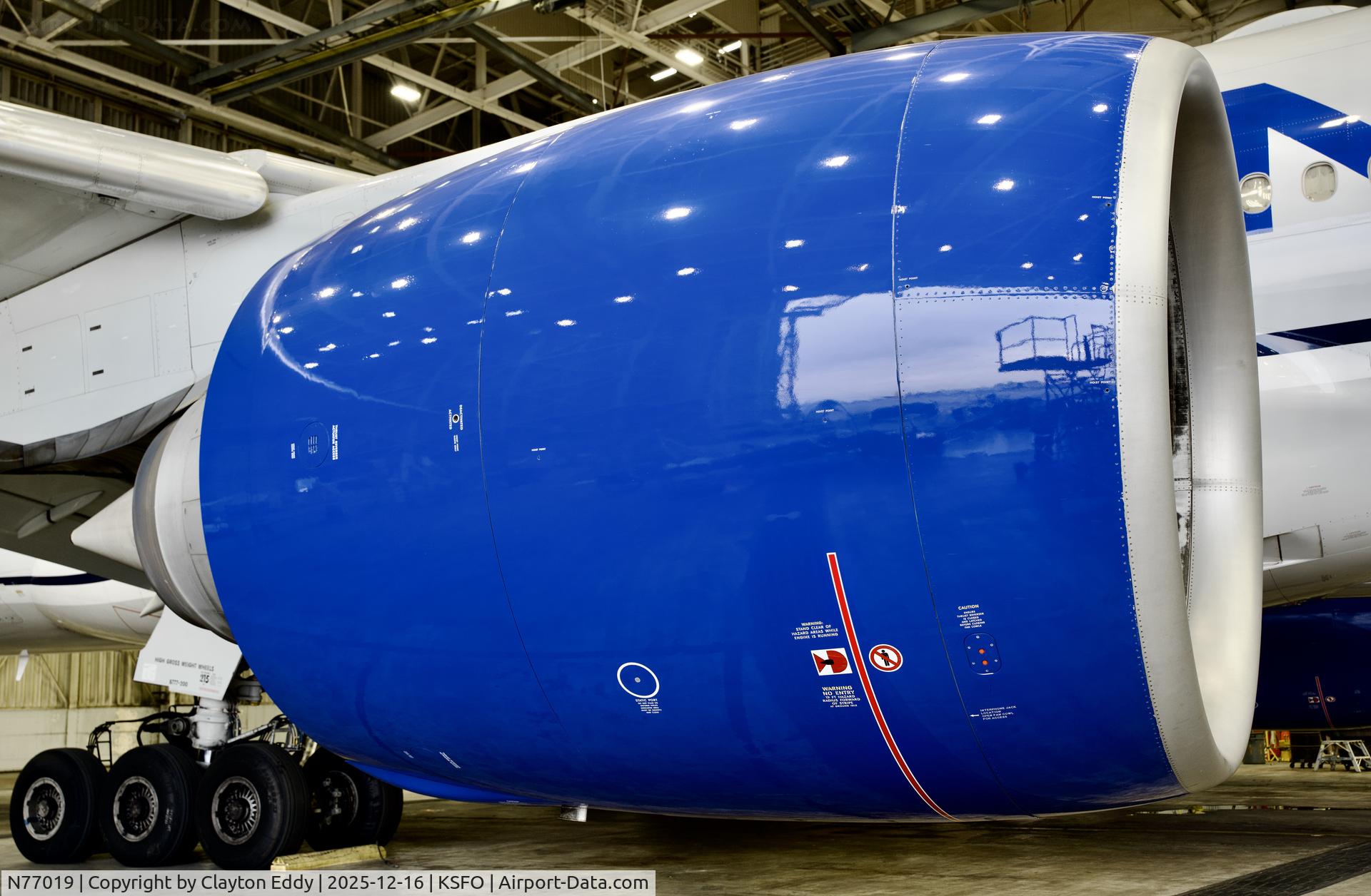 N77019, 2007 Boeing 777-224 C/N 35547, SFO 2025