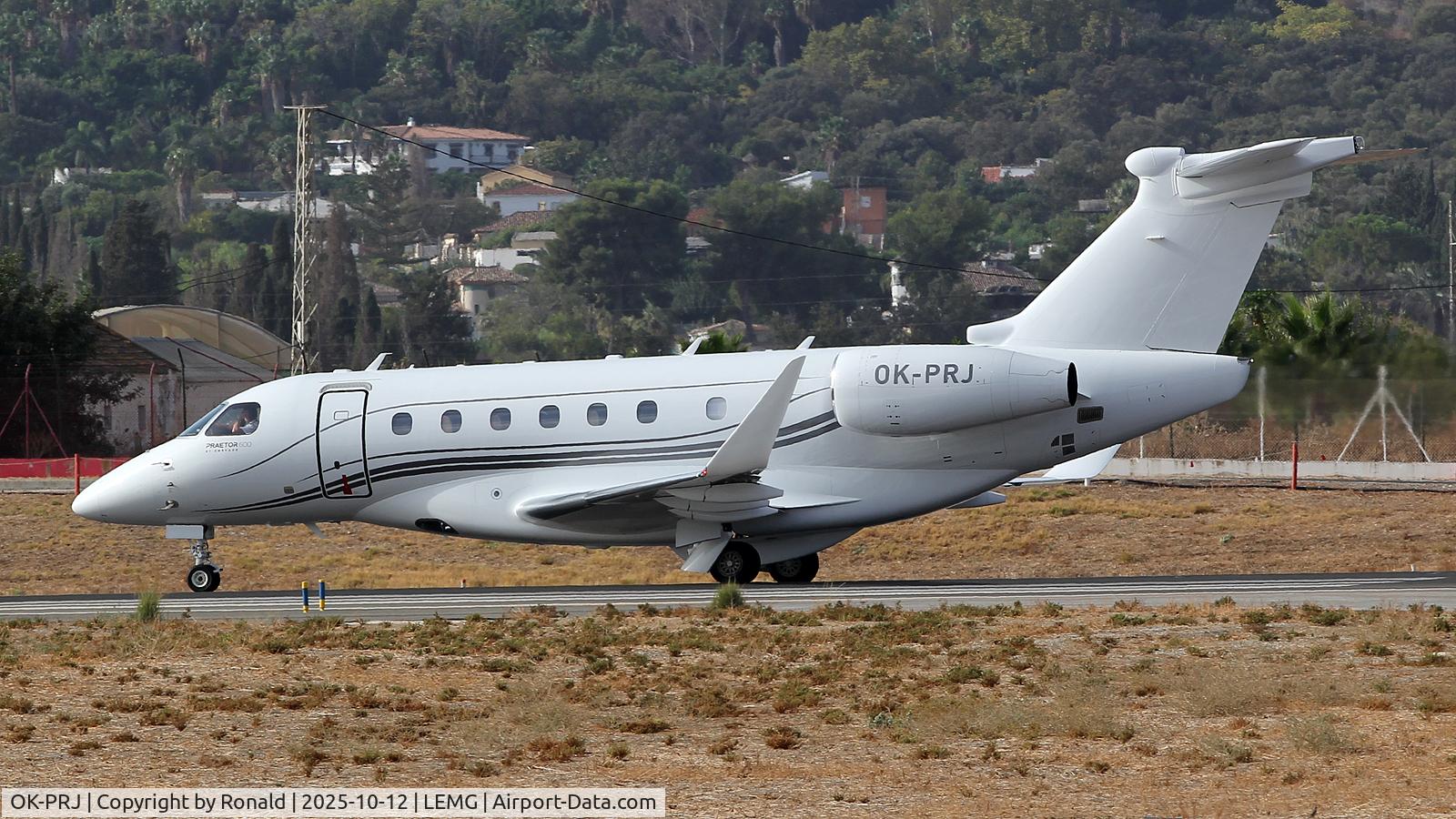 OK-PRJ, 2025 Embraer Praetor 600 (EMB-550) C/N 55020222, at agp