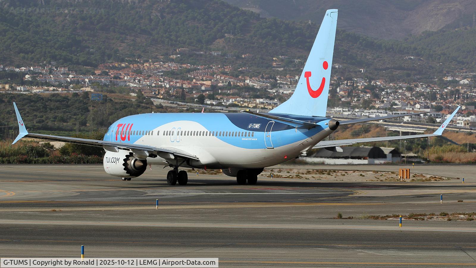 G-TUMS, 2018 Boeing 737-8 MAX C/N 44589, at agp